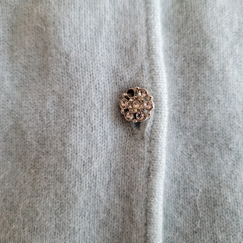 Sigrid Olsen Light Blue Cashmere And Silk Cardigan XS - Picture 10 of 15